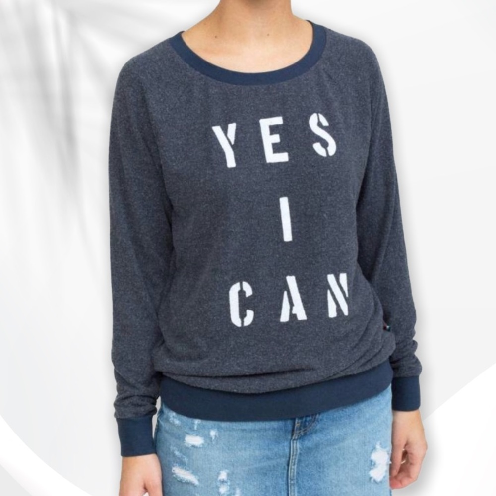 { Sol Angeles } - Yes I Can Graphic Pullover Sweatshirt